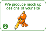 We product mock up designs of your site.